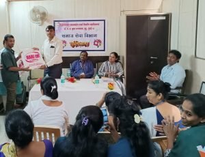 Saree Distribution, Cooper Hospital